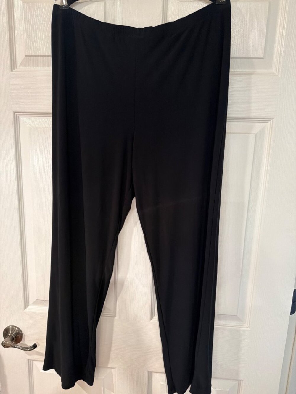 Elementz Womens Black Wide Leg Pull-On Pants XL Polyester Spandex Blend